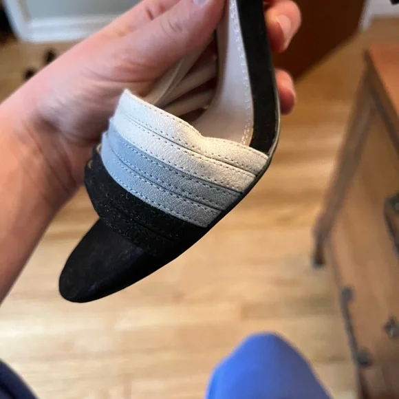 Zara Black and White Women's Sandals - Picture 4 of 10